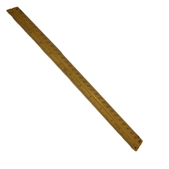 Vintage Dietzgen 3-Sided Engineer Wooden Ruler Used 31626 Architect Drafting - Picture 4 of 16